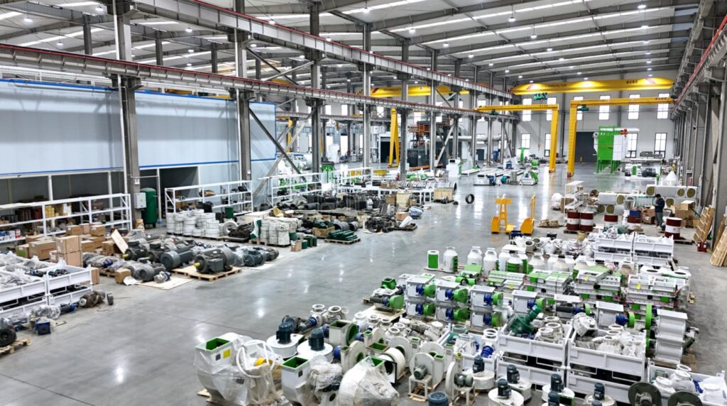 Pellet equipment workshop that requires legal and operational ownership verification
